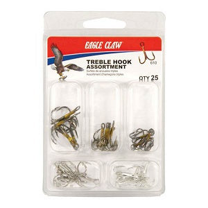 Eagle Claw Treble Assortment 25 Pc.