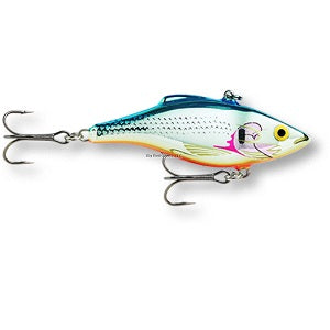 Rapala RNR05SB Rattlin' Rapala Lipless Crankbait, 2", 3/8 oz, Silver Blue, Sinking