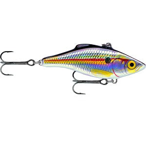 Rapala RNR08HSD Rattlin' Rapala Lipless Crankbait 3-1/8", 3/4oz, Holographic Shad