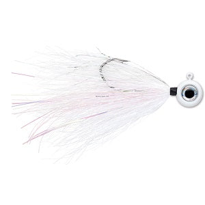 Moon Tail Jig, 1/8oz, White, 2 Pk