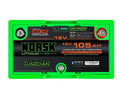 Norsk 12V 105Ah LiFEPO4 Battery Gaurdian Heated