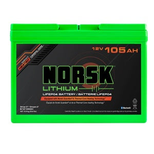 Norsk 12V 105Ah LiFEPO4 Battery Gaurdian Heated