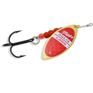 Mepps AL4- Aglia Long In-Line Spinner #4 1/2oz Plain Red