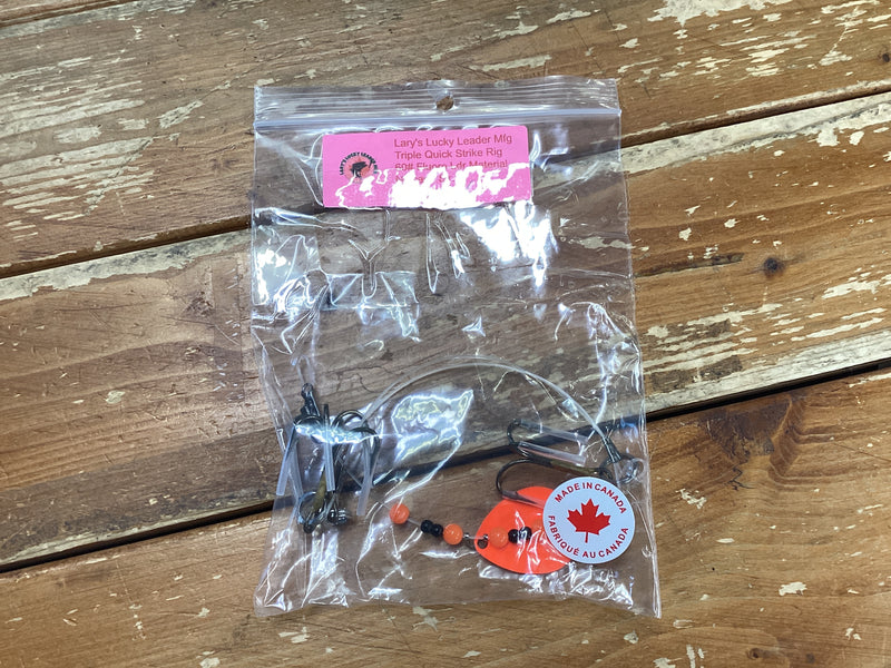 Lary's Lucky Leaders Quick Strike Rigs (Treble Hook)