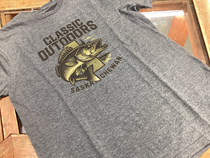 "Classic Outdoors" STOCK Walleye T-Shirt