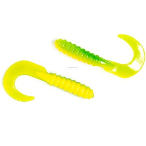 X Zone 01713 3" Grub, Green/Yellow 14pk