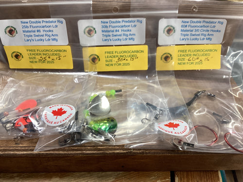 Lary's Lucky Leaders Double Predator Rigs