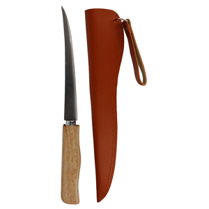 Eagle Claw Wood Handle Fillet Knife with Sheath