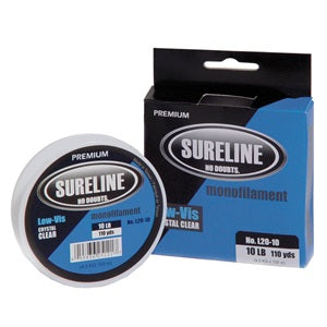 Sureline Premium Monofilament Low-Vis Crystal Clear