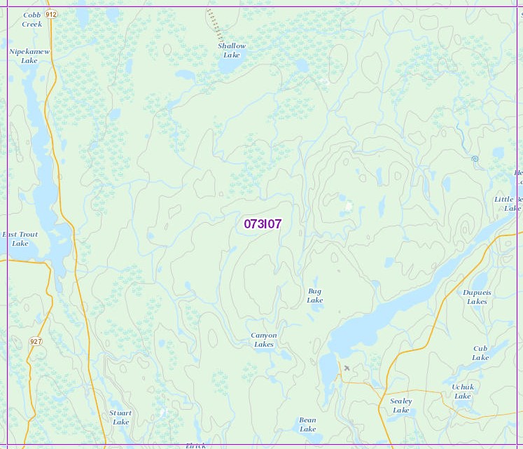 073i07 Little Bear Topo Map