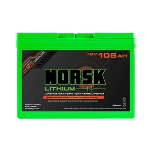 Norsk 24V 90AH HEATED LiFePO4 Lithium Trolling Motor Battery