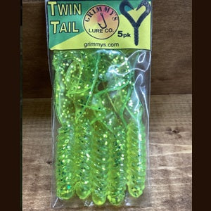 Grimmy's Lures 4" Double Tail Grubs