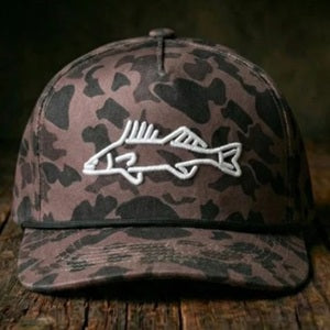 Stock Duck Camo Walleye Rope Hat