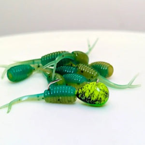 cr fishing lures CR Baits Split-Tail Ice Plastics