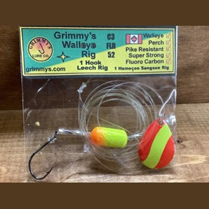 Grimmy's Lures Floating Walleye Leech Rig