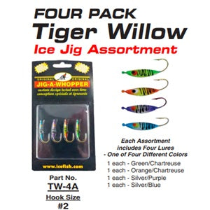 HT Tiger Willow Jig-A-Whopper - Assorted 4-Pack