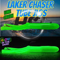 HCL Laker Chaser "Inferno Glow" Tube Jigs - 6"