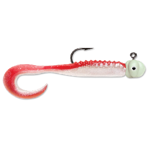 VMC Curl Tail Jig 1/32 oz. Red Pearl Glow