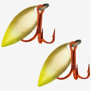 Acme Gold/Glow Willow Blade + Red Treble Kit