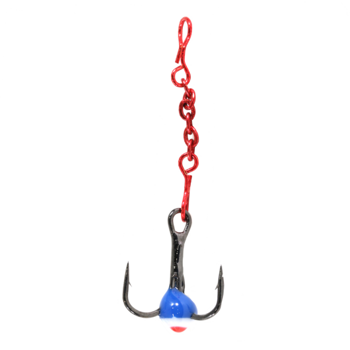 apling epoxy fishing hook Gaff Epoxy Chain Treble Hooks 3Pack